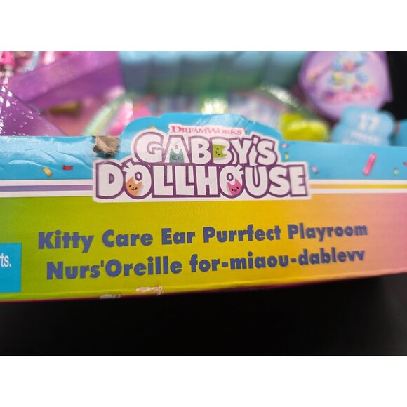 Dreamworks Gabbys Dollhouse Kitty Care Ear Purrfect Playroom 17 Pcs Toy Playset - Picture 4 of 5